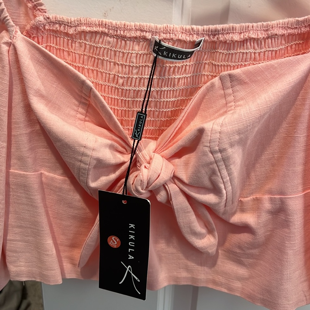 Linen crop Top - Picture 4 of 4